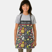 schattige kinder pizza bakken bijvoegnaam schort (Insitu)