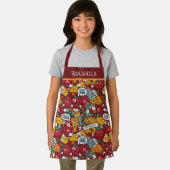 schattige kinder pizza bakken bijvoegnaam schort (Insitu)