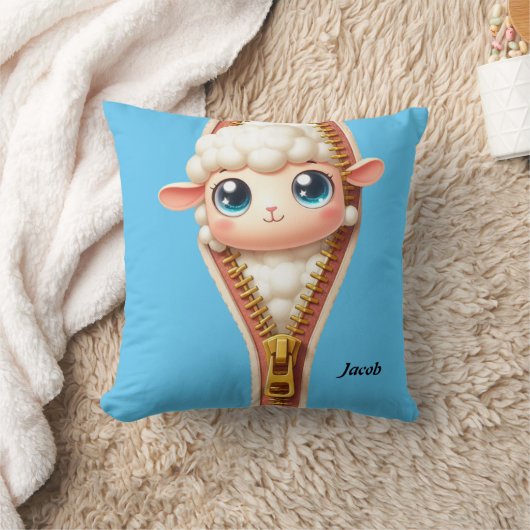 Schattige Kinder schapen Kussen (Deken)