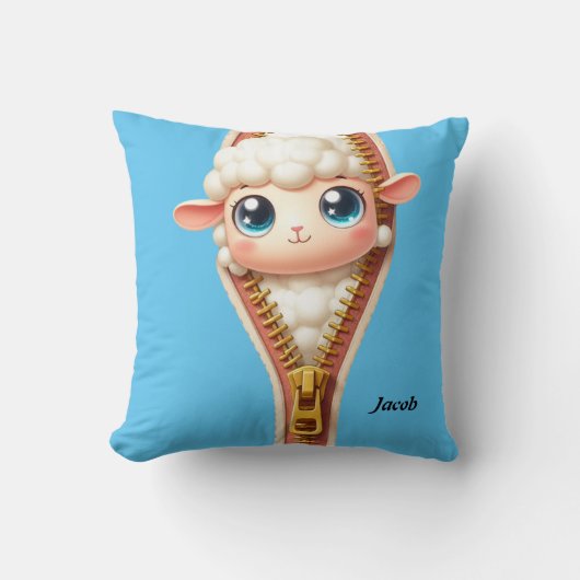 Schattige Kinder schapen Kussen (Voorkant)