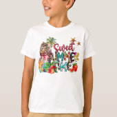 schattige kinder unisex zoete zomertijdkunst t-shirt (Voorkant)