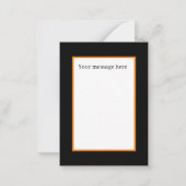 schattige kinder zwarte kat van Halloween bericht Notitiekaartje (Achterkant)