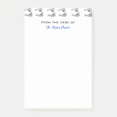 Schattige kinderarts baby voetafdrukken. post-it® notes (Voorkant)