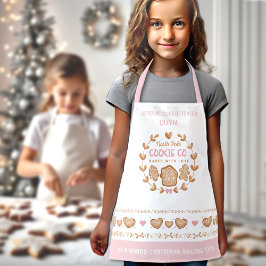 Schattige Kinderen Cookie Baking Pink Christmas Sc Schort