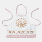 Schattige Kinderen Cookie Baking Pink Christmas Sc Schort (Voorkant)