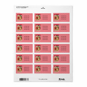 Schattige Kinderen Dansen Hart Gedicht Etiket (Full Sheet)