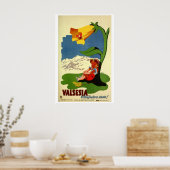  schattige kinderen die naar Italiaans reizen en r Poster (Keuken)