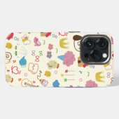 Schattige Kinderen Doodle Patroon iPhone Hoesje (Achterkant horizontaal)