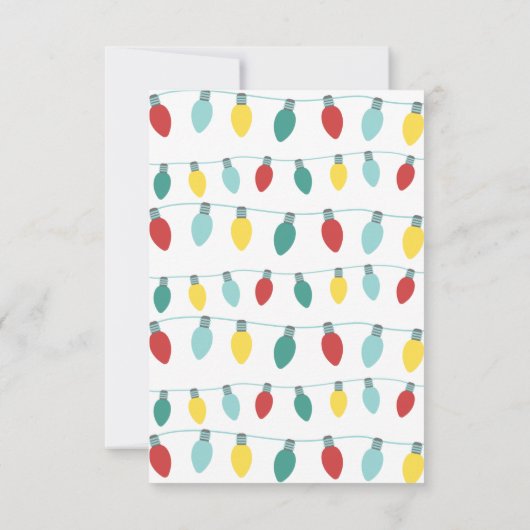 Schattige Kinderen Elf Kerstmis Bedankt (Achterkant)