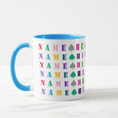 Schattige Kinderen Gekleurde Aangepaste 16 Letters Mok (Links)
