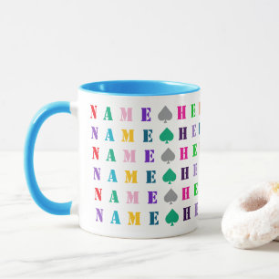 Schattige Kinderen Gekleurde Aangepaste 16 Letters Mok