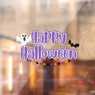 Schattige Kinderen Gelukkig Halloween Raamsticker