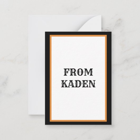 Schattige Kinderen Halloween Dracula Vampier Notitiekaartje (Achterkant)