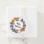 Schattige Kinderen Halloween Feest Bedankjes Labels (In situ)