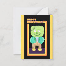 Schattige Kinderen Halloween Frankenstein Monster