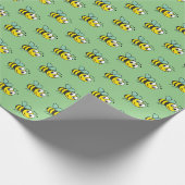 Schattige Kinderen Honing Hommel Cadeaupapier (Hoek)