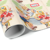 schattige kinderen in de fontein soda cadeaupapier (Rol Hoek)