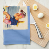 schattige kinderen in de soda - fontein theedoek (Quarter Fold)