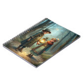 Schattige Kinderen in de Winter Notitieboek (Linkerzijde)