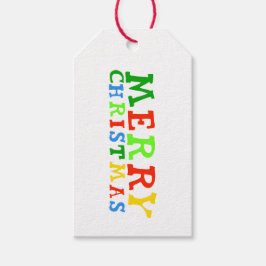 Schattige Kinderen Kerst Cadeautag Merry Christmas Cadeaulabel