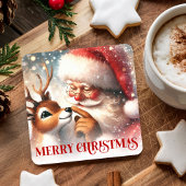 Schattige Kinderen Kerst Onderzetters Sinterklaas 
