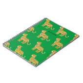 Schattige Kinderen Luipaard Jachtluipaard Groen me Notitieboek (Linkerzijde)