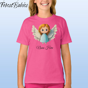 Schattige Kinderen Meisje Engel Schattig Cartoon G T-shirt