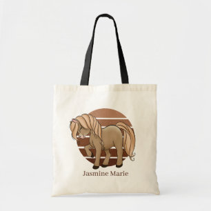 schattige kinderen noemen Canvas tas van paardenli