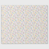 Schattige kinderen regenboog patroon cadeaupapier (Vlak)