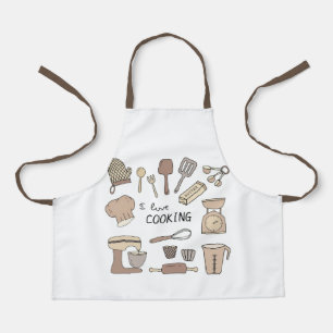 Schattige Kinderen Schort Liefde Koken Keuken Pret