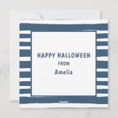 Schattige Kinderen Spook Halloween Feestdagenkaart (Achterkant)