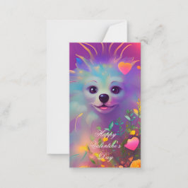 Schattige kinderen valentijn puppy notitiekaartje