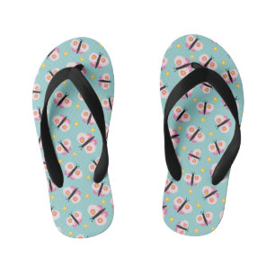 Schattige kinderen vlinder patroon kinder teenslippers
