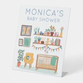 Schattige kinderkamer BABY SHOWER CUSTOM Reclamebord Met Voetstuk