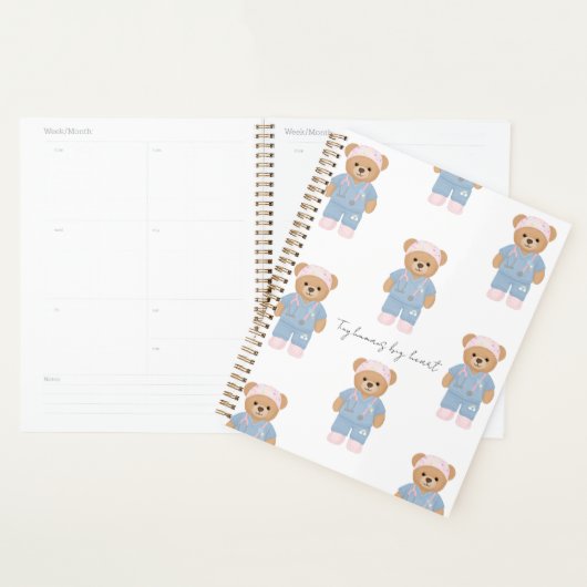 Schattige kinderverpleegster planner (Display)