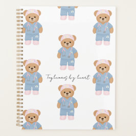 Schattige kinderverpleegster planner