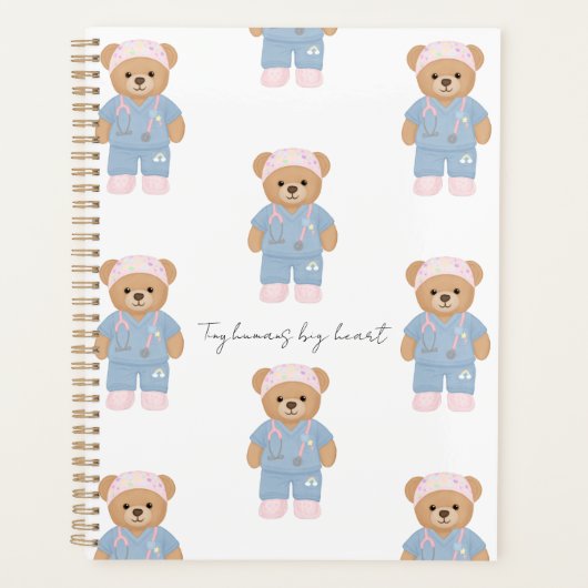 Schattige kinderverpleegster planner (Voorkant)