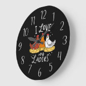 schattige kipliefhebbers woord kunst Grote klok (Hoek)