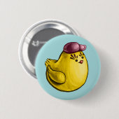 Schattige kipontwerp - Funny Yellow Chick Easter Ronde Button 5,7 Cm (Voorkant /achterkant)