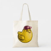 Schattige kipontwerp - Funny Yellow Chick Easter Tote Bag (Achterkant)