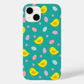 Schattige Kippen Easter Pattern Aangepaste kleur Case-Mate iPhone Case (Achterkant)