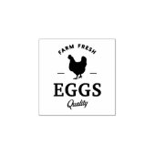 Schattige kippenei vers bloemenBoerderij Rubberstempel (Afrduk)