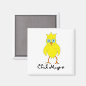 Schattige kippenmagneet magneet (Voorkant / Achterkant)