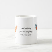 Schattige kippenpaar in liefde koffiemok (Center)