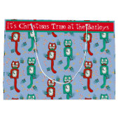  Schattige Kit Kat Klok Gepersonaliseerde Gift Bag Groot Cadeauzakje (Achterkant)