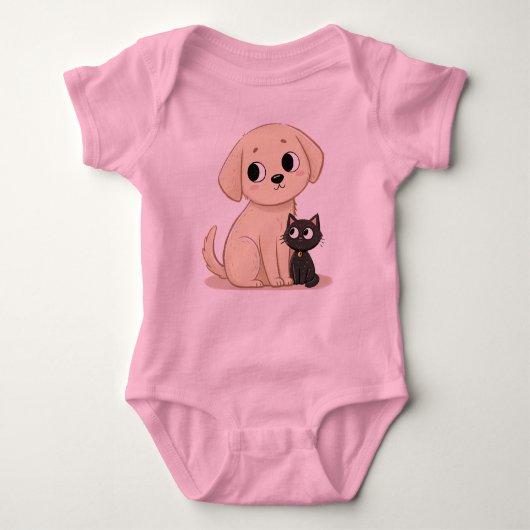 Schattige Kitbull Design – hartverwarmend dierendu Romper (Voorkant)