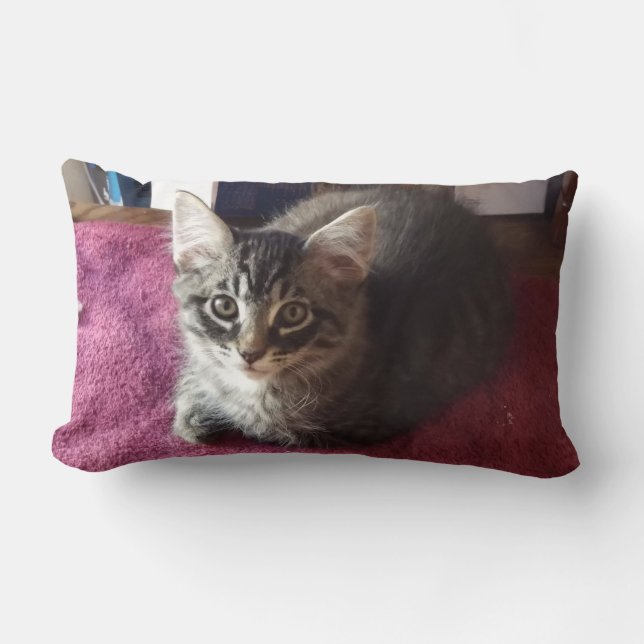 Schattige kitten 2-zijdig kussen (Voorkant)