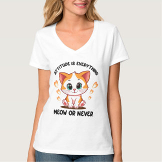 Schattige Kitten Attitude T-shirt