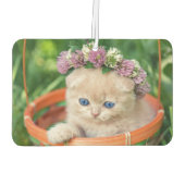 Schattige Kitten Cat Lover Luchtverfrisser (Achterkant)