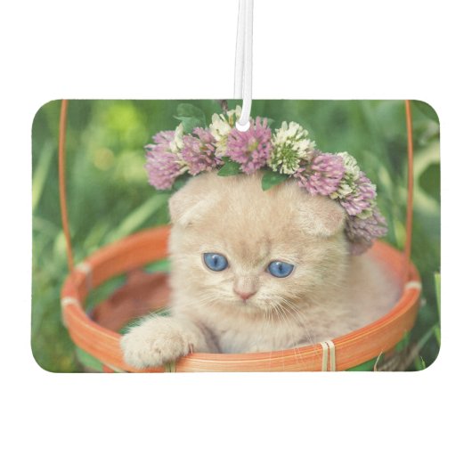 Schattige Kitten Cat Lover Luchtverfrisser (Achterkant)